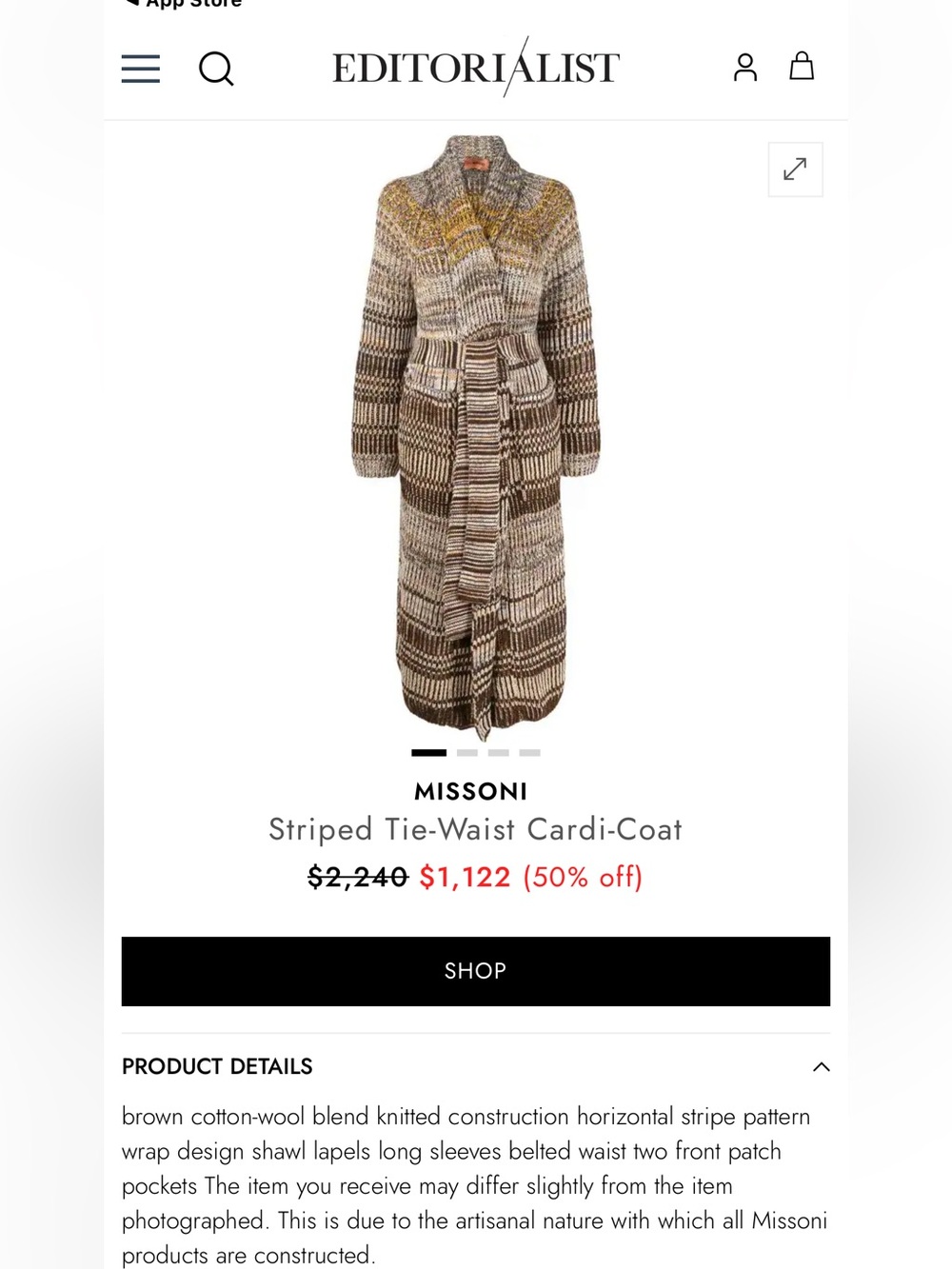 vintage Missoni knitted cardigan cashmere - Picture 13 of 13
